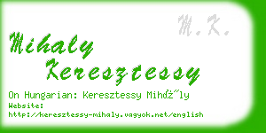 mihaly keresztessy business card